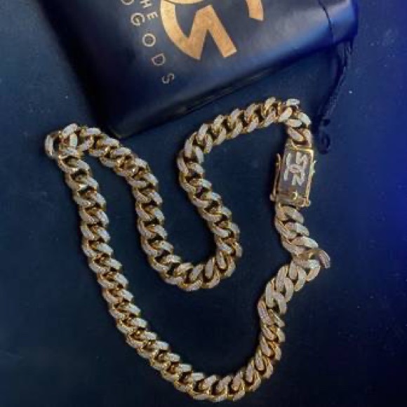10mm 18Kgp Cuban Chain - LIFETIME WARRANTY through Gold Gods - Picture 1 of 4